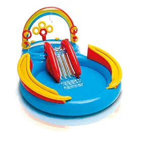 Надуваем басейн за деца Intex Rainbow Ring 57453NP